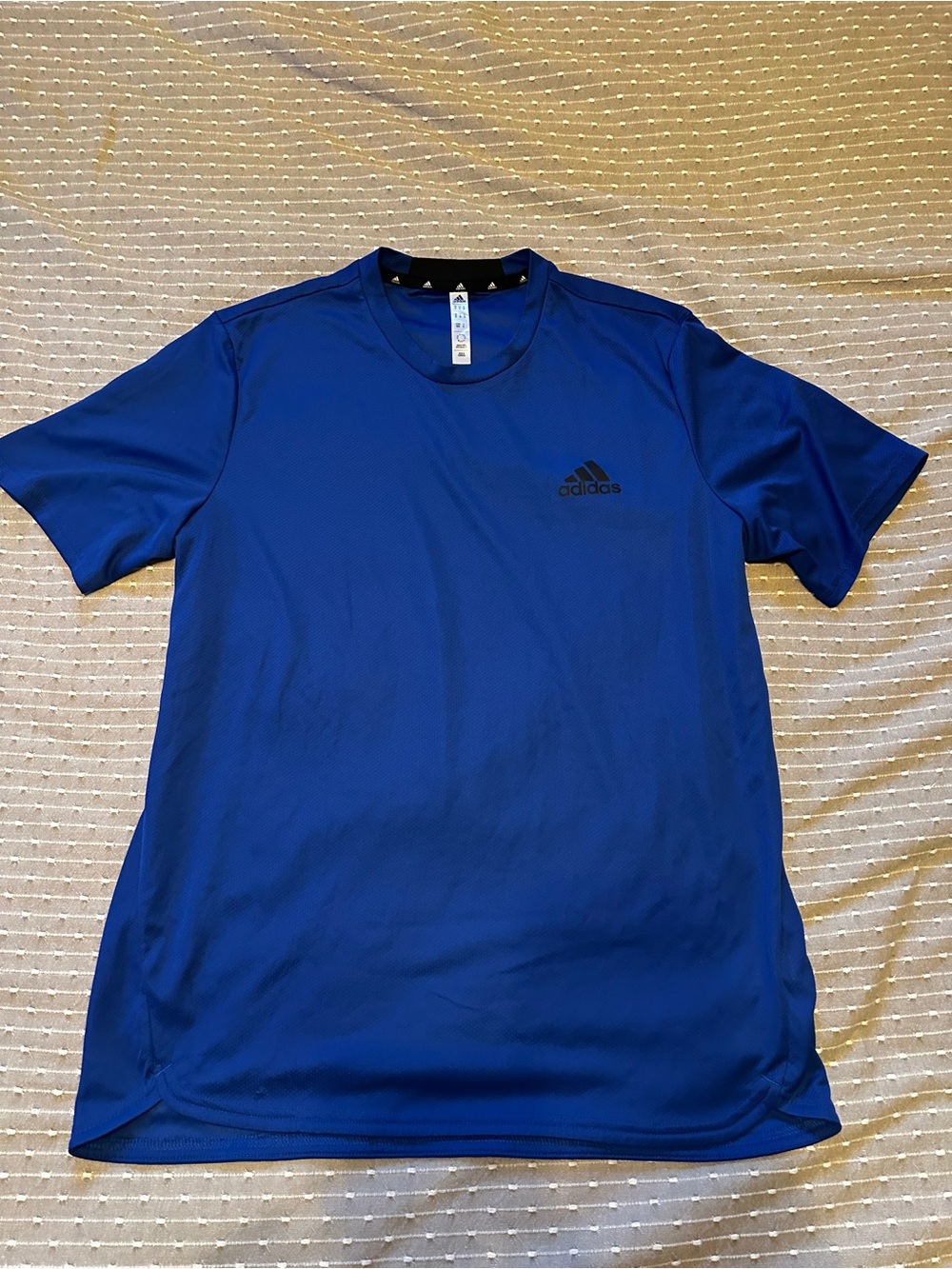 Men’s adidas athletic fit tshirt blue size medium